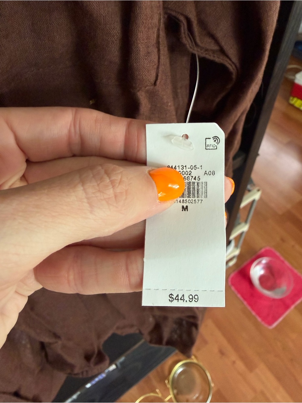 NWT Old Navy The Boyfriend Shirt Oversized Button Down Linen Shirt - Size Medium - Picture 2 of 4
